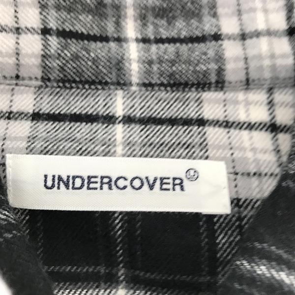 実際に弊社で買取させて頂いたUNDERCOVER/アンダーカバー コットン チェック シャツ UP2C4405/3の画像 2枚目