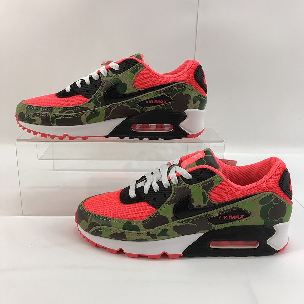 実際に弊社で買取させて頂いた【未使用】NIKE×atmos/ナイキ×アトモス AIR MAX 90 SP REVERSE DUCK CAMO/リバース ダック カモ CW6024-600/26.5の画像 3枚目