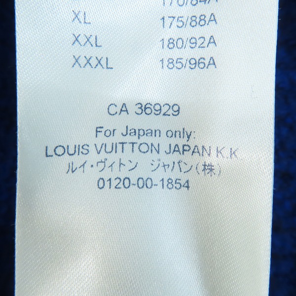 実際に弊社で買取させて頂いた【JPタグ】LOUIS VUITTON/ルイヴィトン LVインタルシア クルーネック ヤクウール ニット/セーター RM202M VSS HJN18W/XLの画像 6枚目