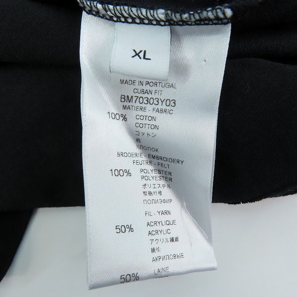 実際に弊社で買取させて頂いた【JPタグ】GIVENCHY/ジバンシー クルーネック スター/星 ワッペン 半袖シャツ/XLの画像 3枚目