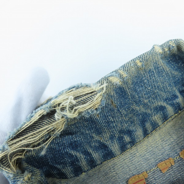 実際に弊社で買取させて頂いたLEVI'S/リーバイス ヴィンテージ ビッグE/ボタン裏刻印D デニムジャケット/Gジャンの画像 5枚目