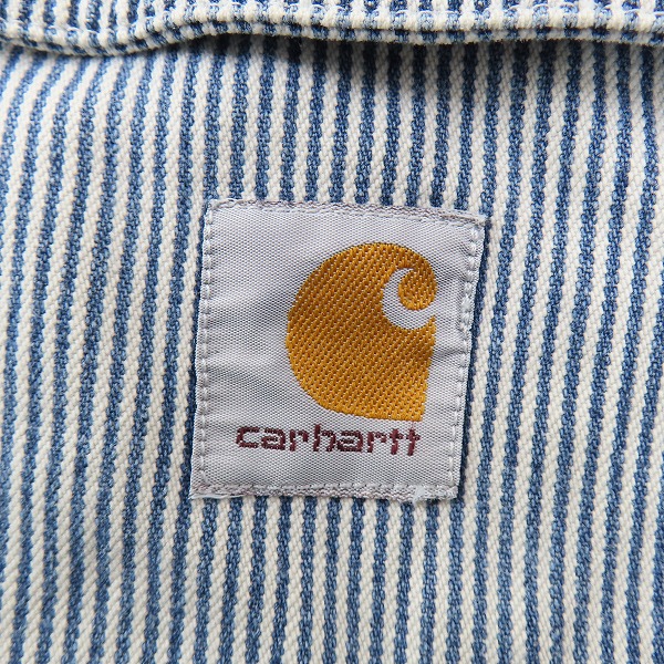 実際に弊社で買取させて頂いたCarhartt/カーハート  HICKORY STRIPE SHIRT/ヒッコリーストライプシャツ 100092-965/Mの画像 4枚目