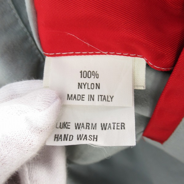 実際に弊社で買取させて頂いたGIANNI VERSACE/ジャン二ヴェルサーチ ナイロンジャケット レッドの画像 3枚目