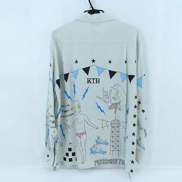 実際に弊社で買取させて頂いたWACKO MARIA/ワコマリア 23AW 世界平和プロジェクト HAWAIIAN SHIRT 長袖シャツ/XLの画像 1枚目