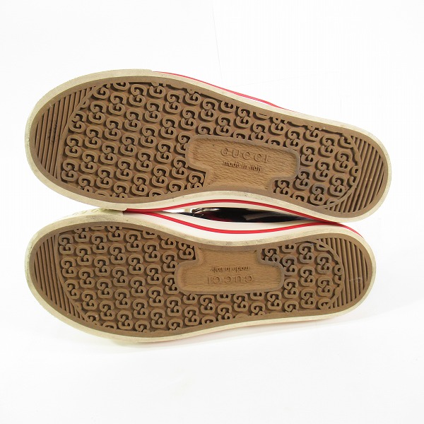 実際に弊社で買取させて頂いたGUCCI/グッチ TENNIS 1977 テニス シェリー GG シューズ/スニーカー 36.5の画像 2枚目