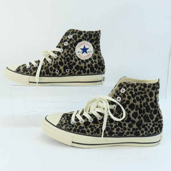 実際に弊社で買取させて頂いたCONVERSE/コンバース  ALL STAR LEOPARDFUR HI/オールスター レオパードファー ハイカット スニーカー1SD081/26.5の画像 3枚目