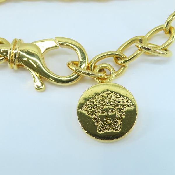 実際に弊社で買取させて頂いたVersace/ヴェルサーチ クリスタル ラ メドゥーサ グレカ ネックレス DG1E009-DJMXの画像 6枚目