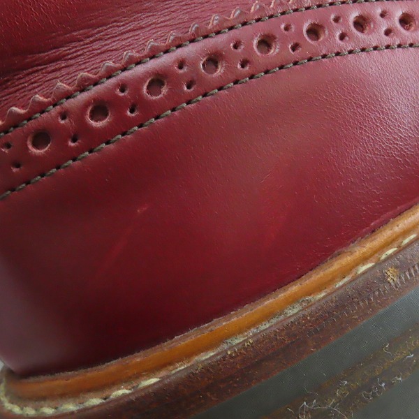 実際に弊社で買取させて頂いたTricker's/トリッカーズ MOLTON/モールトン カントリーブーツ ウイングチップ M2508/7.5の画像 9枚目