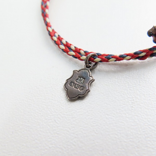 実際に弊社で買取させて頂いた(1)AMP JAPAN/アンプジャパン ホースシュー ブレスレット レッド/ネイビーの画像 5枚目