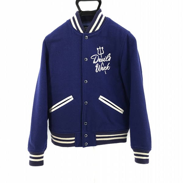 実際に弊社で買取させて頂いたHYSTERIC GLAMOUR/ヒステリックグラマー 刺繍 スタジャン ウール 01183AB05 /S