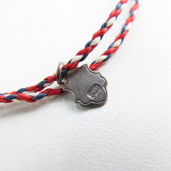 実際に弊社で買取させて頂いた(2)AMP JAPAN/アンプジャパン ホースシュー ブレスレット レッド/ネイビーの画像 6枚目