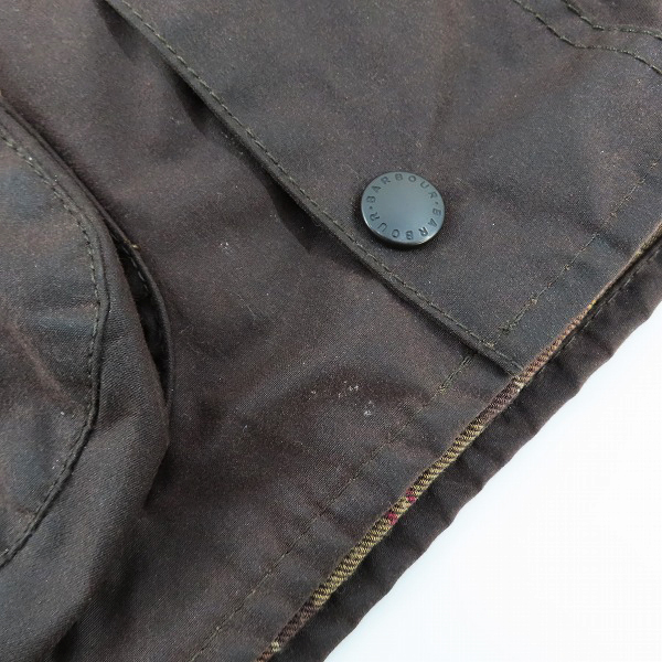 実際に弊社で買取させて頂いたBarbour/バーブァー BEAUFORT WAX JACKET/ビューフォート ワックスジャケット MWX0017RU52/C34/86CMSの画像 7枚目