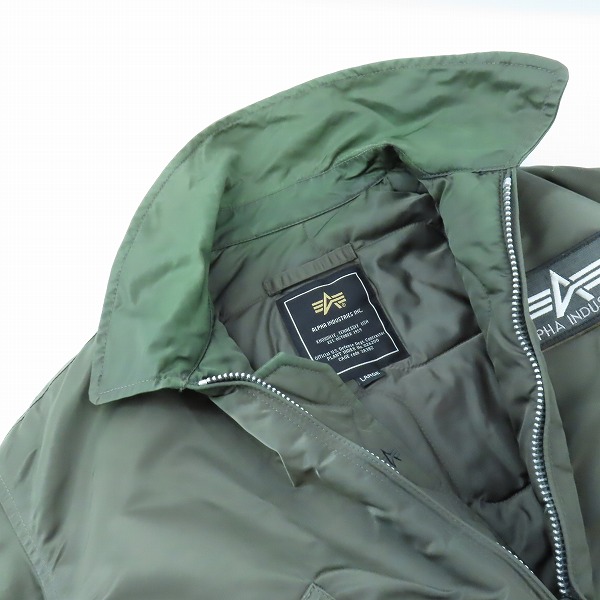 実際に弊社で買取させて頂いたALPHA INDUSTRIES/アルファインダストリーズ  MA-1 フライトジャケット 3A382/Lの画像 6枚目