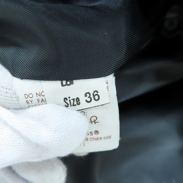 実際に弊社で買取させて頂いたSchott/ショット ボアライナー付き シングルレザーライダースジャケット /36の画像 3枚目