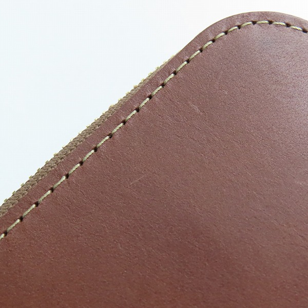 実際に弊社で買取させて頂いた土屋鞄製造所/ツチヤカバン L字ファスナー レザー ウォレット/コインケース/小銭入れ ブラウンの画像 6枚目