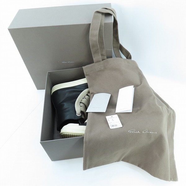 実際に弊社で買取させて頂いたRick Owens/リックオウエンス JUMBO LACE/ジャンボレース ハイカットスニーカー RU02D6892/42の画像 8枚目