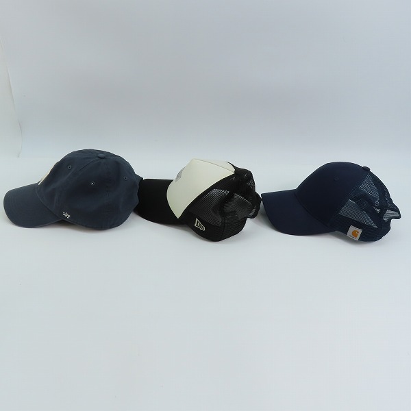 実際に弊社で買取させて頂いたNEW ERA/ニューエラ 47 Brand ニューヨーク・ヤンキース/メタルプレート/カーハート キャップ/帽子 3点セットの画像 2枚目