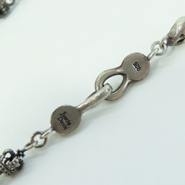 実際に弊社で買取させて頂いたJustin Davis/ジャスティンデイビス Skull Divine Chain/スカルディヴァインチェーン SNJ126/50㎝の画像 2枚目