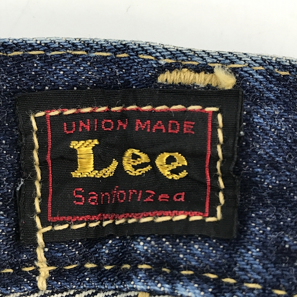 実際に弊社で買取させて頂いたLee×THE REAL McCOY'S/リー×リアルマッコイズ 101B 復刻 赤タグ デニムパンツ 9784-67/31の画像 2枚目