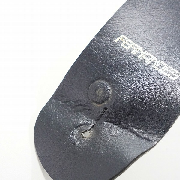 実際に弊社で買取させて頂いたFERNANDES/フェルナンデス レザー調 ストラップ ギターストラップ ベースストラップ ブラックの画像 4枚目