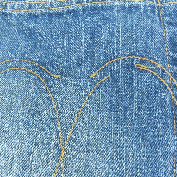 実際に弊社で買取させて頂いたSUGAR CANE/シュガーケーン インディゴ デニムパンツ W32L34の画像 9枚目