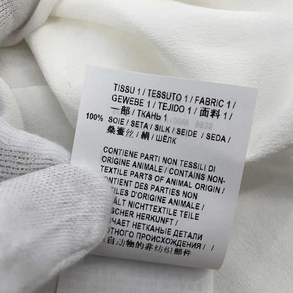 実際に弊社で買取させて頂いた(1)【未使用】SAINT LAURENT/サンローラン シルク100％ 長袖シャツ 510433 Y100W/F38の画像 4枚目