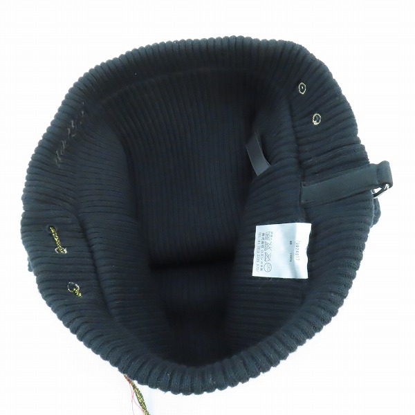 実際に弊社で買取させて頂いたRoen/ロエン スカル金刺繍 スカルチャーム ニット帽の画像 2枚目