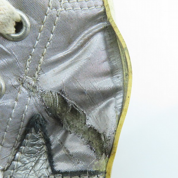 実際に弊社で買取させて頂いた【観賞用】GOLDEN GOOSE/ゴールデングース サイドジップスニーカー シルバー/42の画像 6枚目