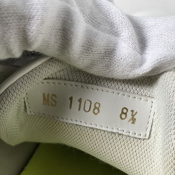 実際に弊社で買取させて頂いたLouis Vuitton/ルイヴィトン ルクセンブルグライン ローカットスニーカー ホワイト×イエロー MS1108/8.5の画像 5枚目