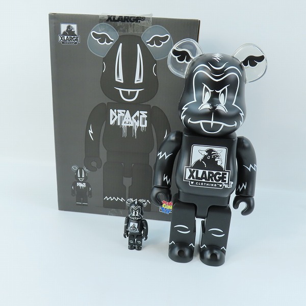 実際に弊社で買取させて頂いたMEDICOM TOY/メディコムトイ BE@RBRICK/ベアブリック  XLARGE×DFACE 100％&400％