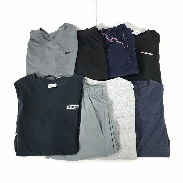 実際に弊社で買取させて頂いた【おまとめ】NIKE/ナイキ PUMA/プーマ 半袖シャツ/長袖シャツ/トレーニングパンツ 等 スポーツウエア