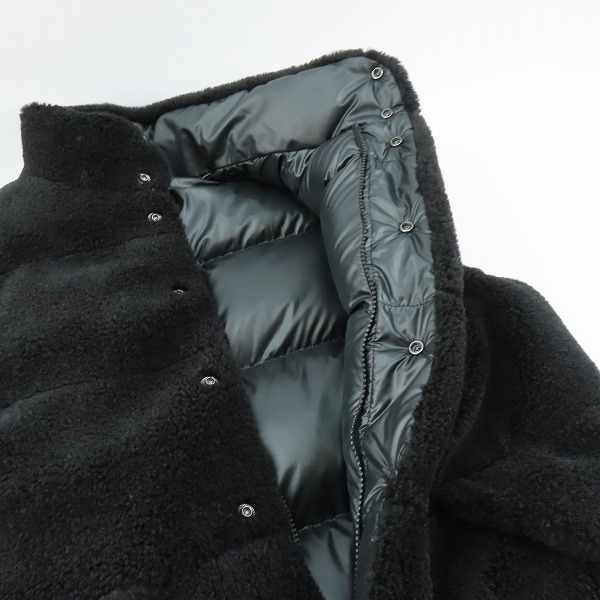 実際に弊社で買取させて頂いた【JPタグ】MONCLER/モンクレール 24AW COLBRICON リバーシブル ベスト BLACK J20911A00148/1の画像 6枚目