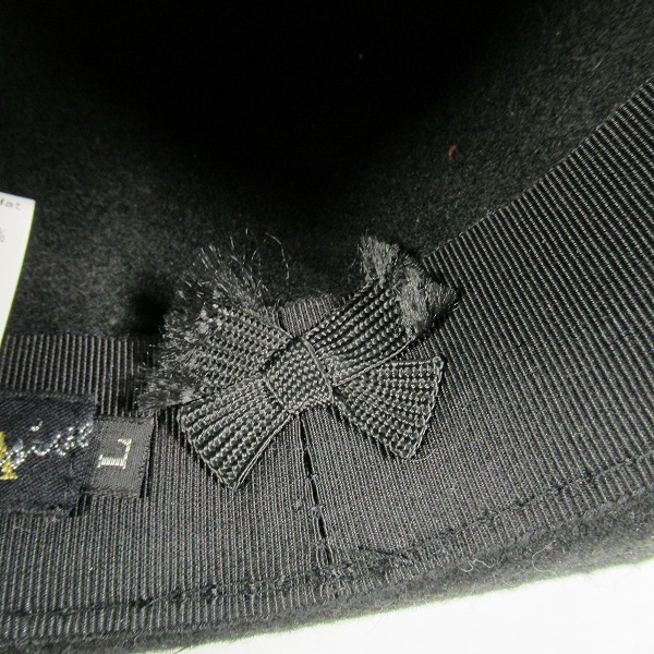 実際に弊社で買取させて頂いたBLACK SIGN×CA4LA/ブラックサイン×カシラ BS DardyHat ウール ハット /Lの画像 7枚目