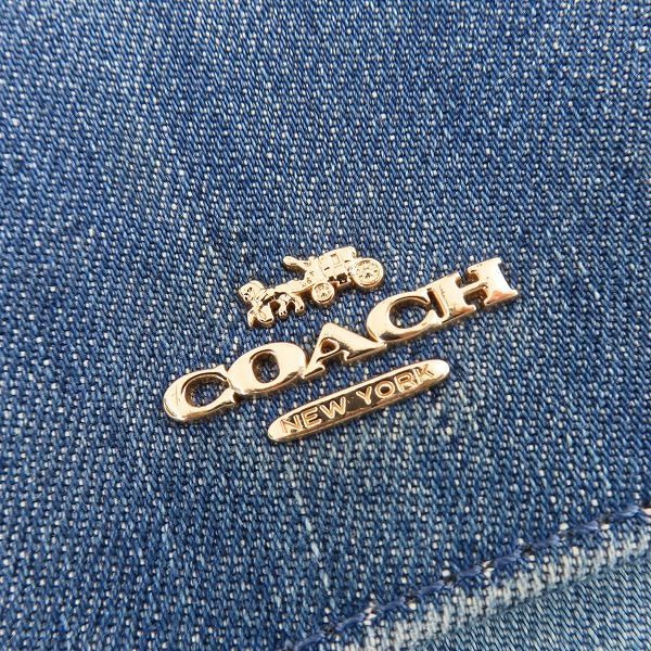 実際に弊社で買取させて頂いたCOACH/コーチ デニム ショルダーバッグ/C3325の画像 7枚目
