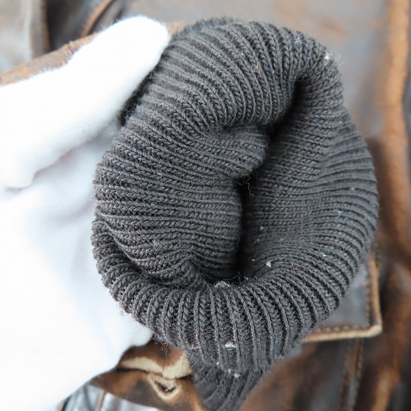 実際に弊社で買取させて頂いたSchott/ショット USA製 ボアライナー付 レザージャケット/40の画像 6枚目