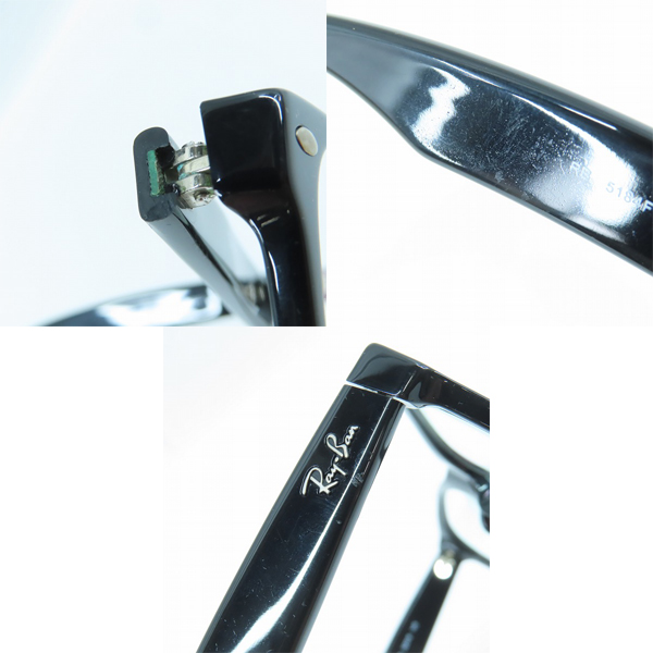 実際に弊社で買取させて頂いたRay-Ban/レイバン ニューウェイファーラー メガネフレーム アイウェア RB5184F 2000の画像 7枚目