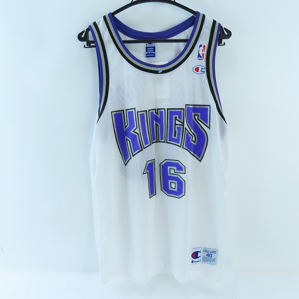実際に弊社で買取させて頂いた【未使用】Champion/チャンピオン NBA KINGS/キングス ユニフォーム/ゲームシャツ #16 プレドラグ・ストヤコヴィッチ/M