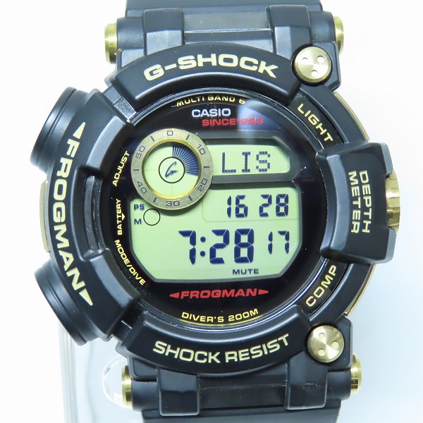 実際に弊社で買取させて頂いたG-SHOCK/Gショック FROGMAN/フロッグマン 35th Anniversary ゴールドトルネード GWF-D1035B-1JRの画像 1枚目