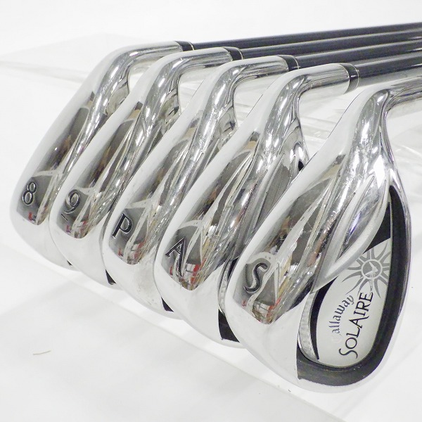 実際に弊社で買取させて頂いたCallaway/キャロウェイ Solaire/ソレイル レディース アイアン #8,9,P,A,Sw 5本セット FLEX:W
