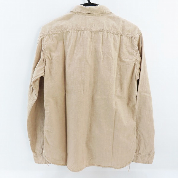 実際に弊社で買取させて頂いたTHE FLAT HEAD/フラットヘッド シャンブレー 長袖 シャツ 7006W/42の画像 1枚目