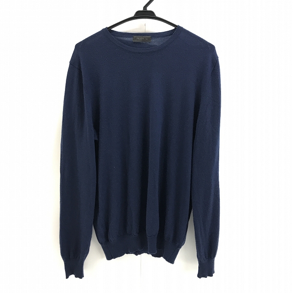 実際に弊社で買取させて頂いたPRADA /プラダ カシミヤ セーター ブルー/54