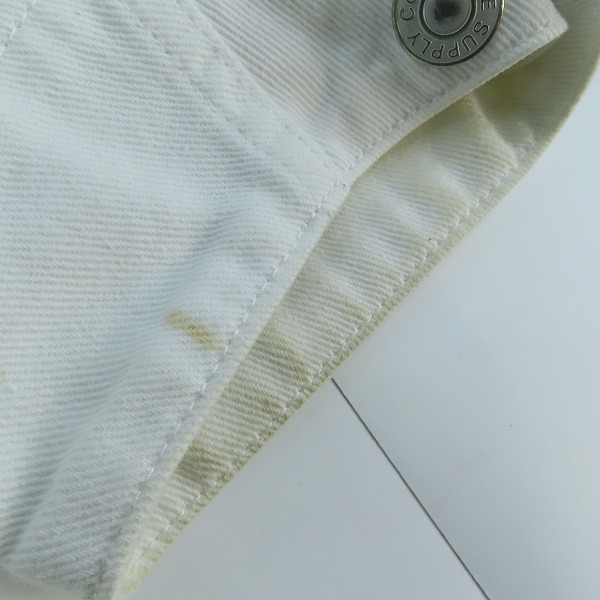 実際に弊社で買取させて頂いたCALEE/キャリー デニムジャケット ホワイト/Mの画像 9枚目