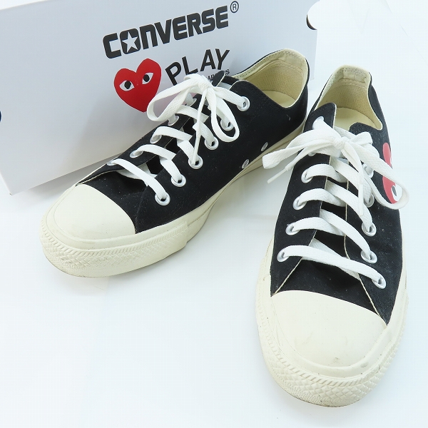 実際に弊社で買取させて頂いたPLAY COMME des GARCONS×CONVERSE/プレイ コムデギャルソン×コンバース オールスター ブラック/1CK712/26