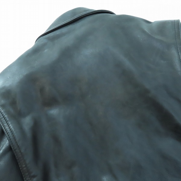 実際に弊社で買取させて頂いたBelstaff/ベルスタッフ BLACK PRINCE ブラックプリンス ザー ジャケット/44の画像 6枚目