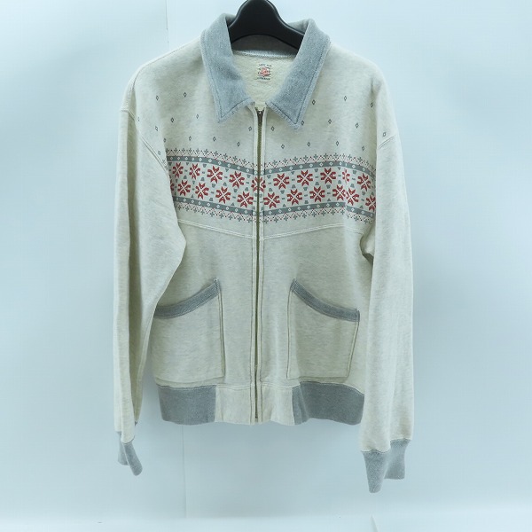 実際に弊社で買取させて頂いたTHE FLAT HEAD/フラットヘッド 裏起毛 ジップアップジャケット/40-42(L)