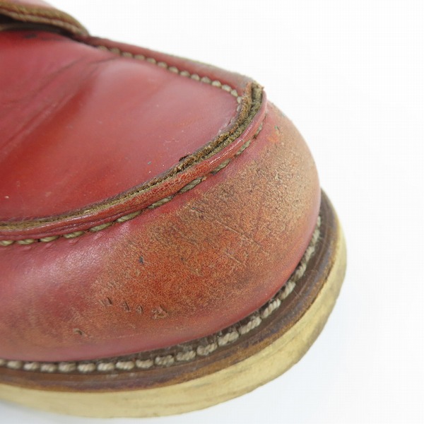 実際に弊社で買取させて頂いたRED WING/レッドウィング 半円犬タグ アイリュッシュセッターブーツ 875/7Eの画像 8枚目