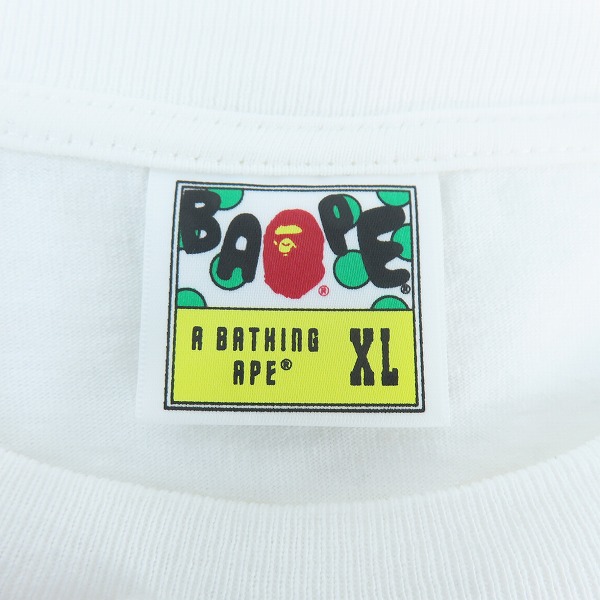 実際に弊社で買取させて頂いたA BATHING APE/アベイシングエイプ LUX SPORT PATTERN BOX LOGO TEE/ボックスロゴ 半袖 Tシャツ/XLの画像 2枚目