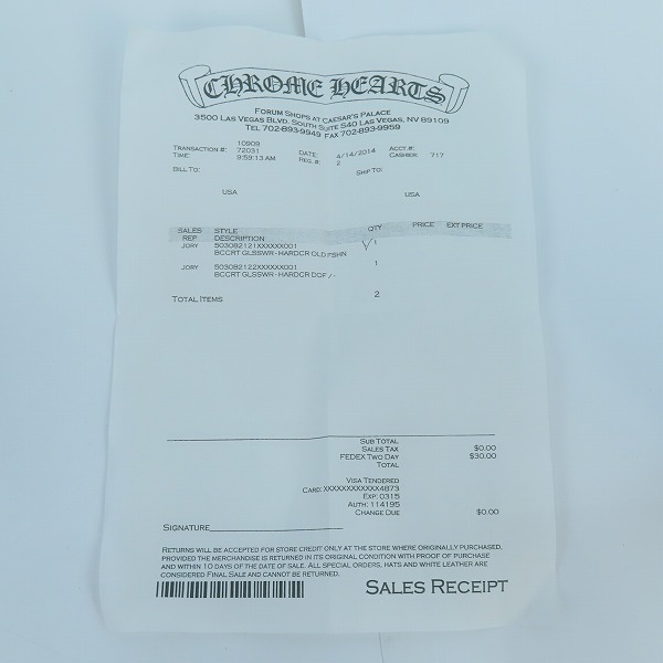 実際に弊社で買取させて頂いたCHROME HEARTS×Baccarat/クロムハーツ×バカラ クロス オールドファッショングラスの画像 8枚目