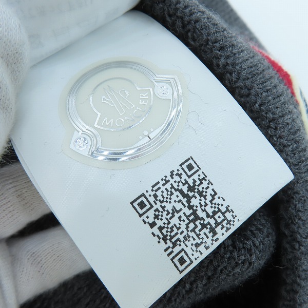 実際に弊社で買取させて頂いた【JPタグ】MONCLER/モンクレール BERRETTO ロゴ ニット キャップ/帽子の画像 5枚目