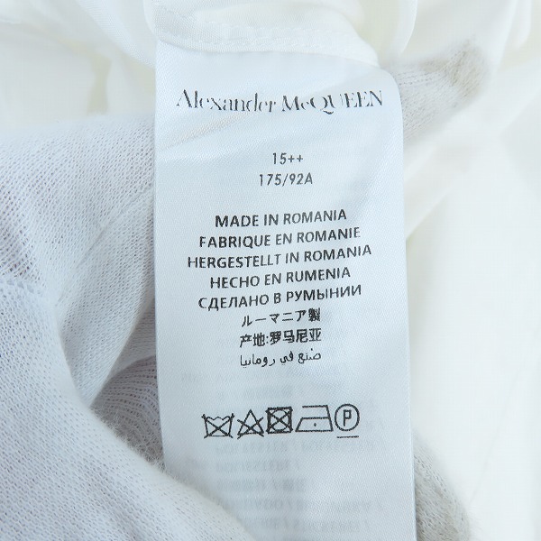 実際に弊社で買取させて頂いたALEXANDER MQUEEN/アレキサンダーマックイーン 刺繍デザイン ボタンシャツ /15++の画像 3枚目